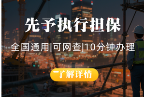 先予執(zhí)行擔(dān)保